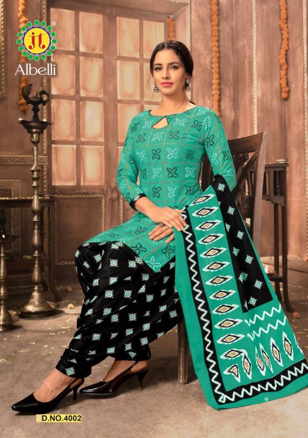 JT Albeli Vol-4 Cotton designer Patiyala Dress Material